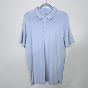 FABLETICS Cotten Blend Men’s Large Grey Short Sleeve Polo